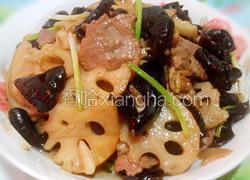 木耳莲藕炒肉片