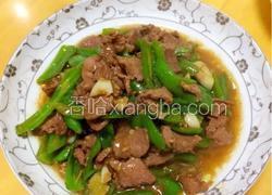 青椒猪肝炒瘦肉