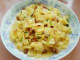 香葱土豆萝卜干丁