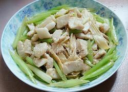 芹菜腐竹肉片