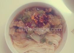 鸡肉白菜臊子面
