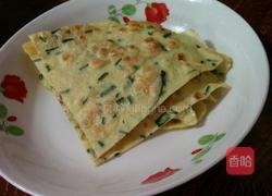韭菜鸡蛋饼的做法图解7