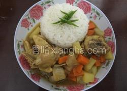 咖喱鸡块饭