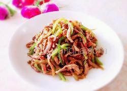 榨菜青椒炒肉丝