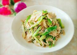 青椒芹菜炒腐竹