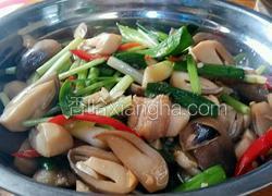 爆炒草菇三层肉