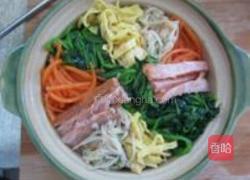 韩式石锅拌饭的做法图解8