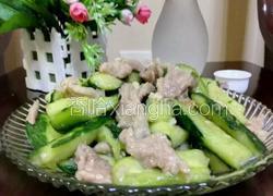 手拍黄瓜炒肉片