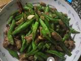 四季豆炒肉丝