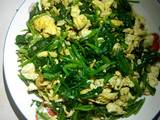 菠菜炒鸡蛋