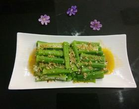 凉拌秋葵[图]