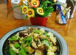 香菇鸡蛋炒青椒