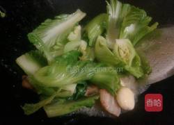 拍蒜猪油渣炒芥菜胆的做法图解6