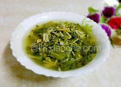 白菜心菜干汤