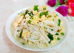 金针菇炒鸡蛋