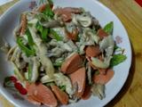 平菇炒火腿