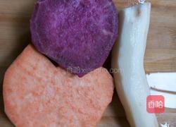 黄心红心薯淮山糖水的做法图解1