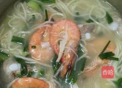 ，鲜虾骨头杂锦拉面的做法图解11