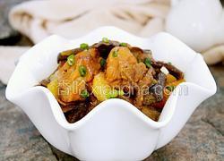 红烧鸡腿蘑菇