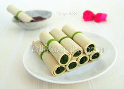 菠菜豆皮卷