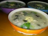 皮蛋瘦肉青菜粥