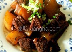 红烧白萝卜牛肉块