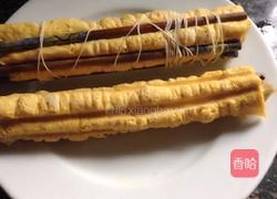 肉末香菇鸡蛋卷的做法图解7
