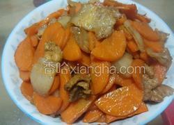 胡萝卜炒肉片