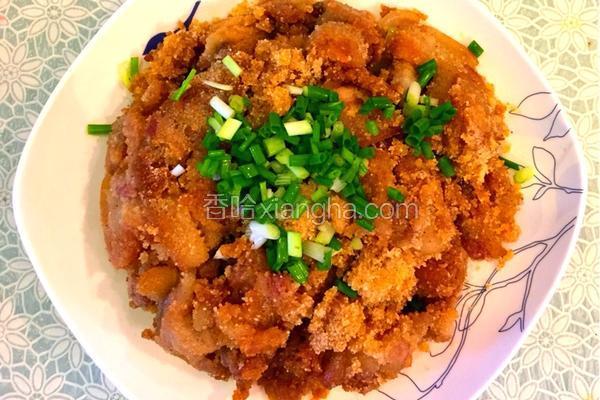 和大家分享酱香粉蒸五花肉的做法!