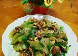 青笋鸡蛋炒肉片