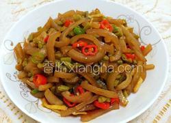 猪皮炒酸豆角