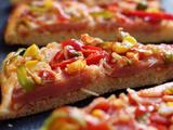 薄底脆皮火腿pizza