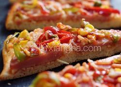 薄底脆皮火腿pizza