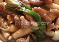 蚝油海鲜菇炒猪肉里脊