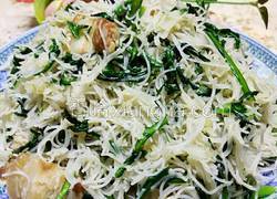 茼蒿菜炒米面