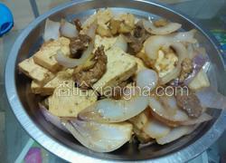 豆腐炒肉片