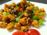 蟹味菇青笋鸡丁（私房菜）