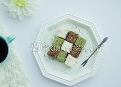 三色椰蓉牛奶小方