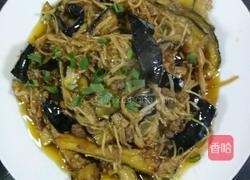 金针肉末烧茄子的做法图解11