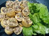肉酿油豆腐，生菜