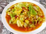 西红柿炒卷心菜