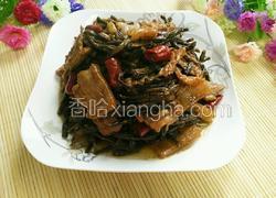 五花肉烧干豆角