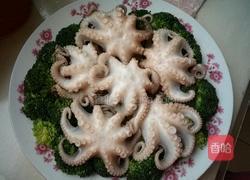耗油八带鱼扣西兰花的做法图解12