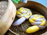 南瓜紫薯棒棒糖馒头的做法[图]