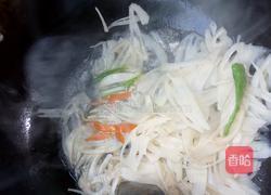 炒素藕的做法图解5