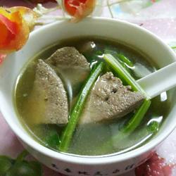 菠菜猪肝汤的做法[图]