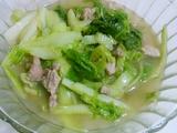 水煮白菜肉片