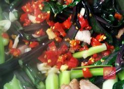 肉片剁椒炒红菜苔的做法图解6