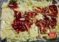 火腿杂蔬焗饭（微波炉版）的做法图解4