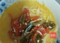 番茄酸菜鸡蛋汤面条的做法图解12